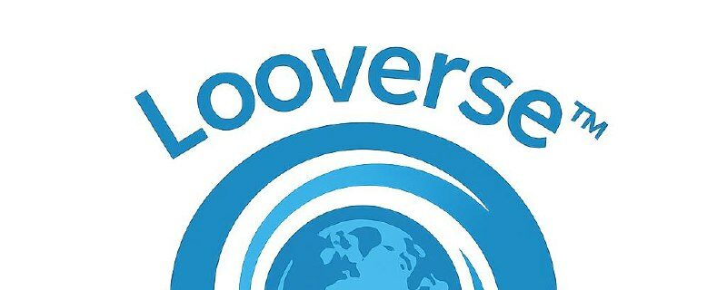 Looverse Inc. logo featuring a globe and modern design for brand recognition.